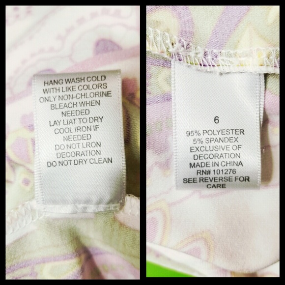 Dress Barn paisley print sheath dress white size 6 - Picture 8 of 8